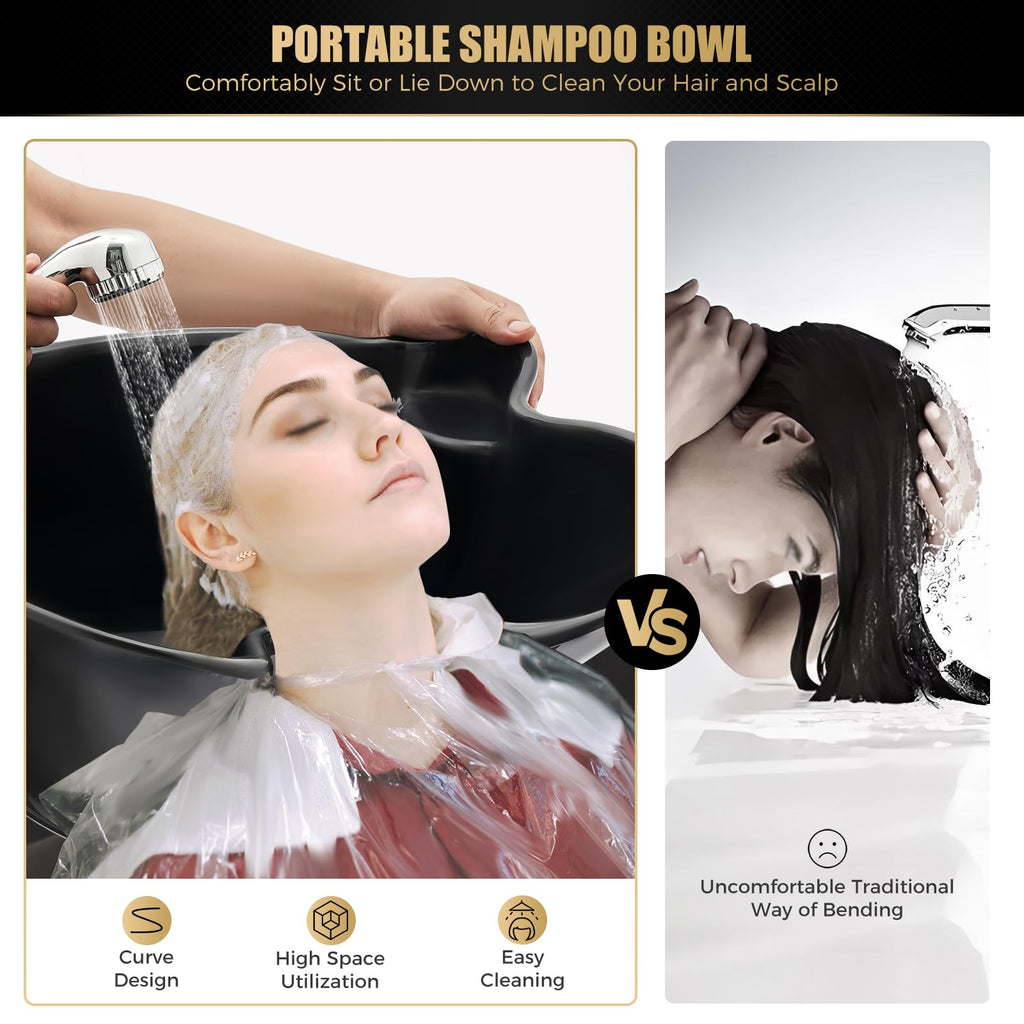 Portable Shampoo Bowl with Electric Water Pump G382
