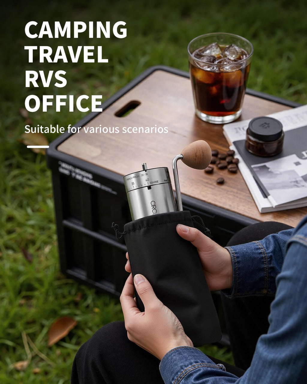 Manual Stainless Steel Burr Coffee Grinder S3230