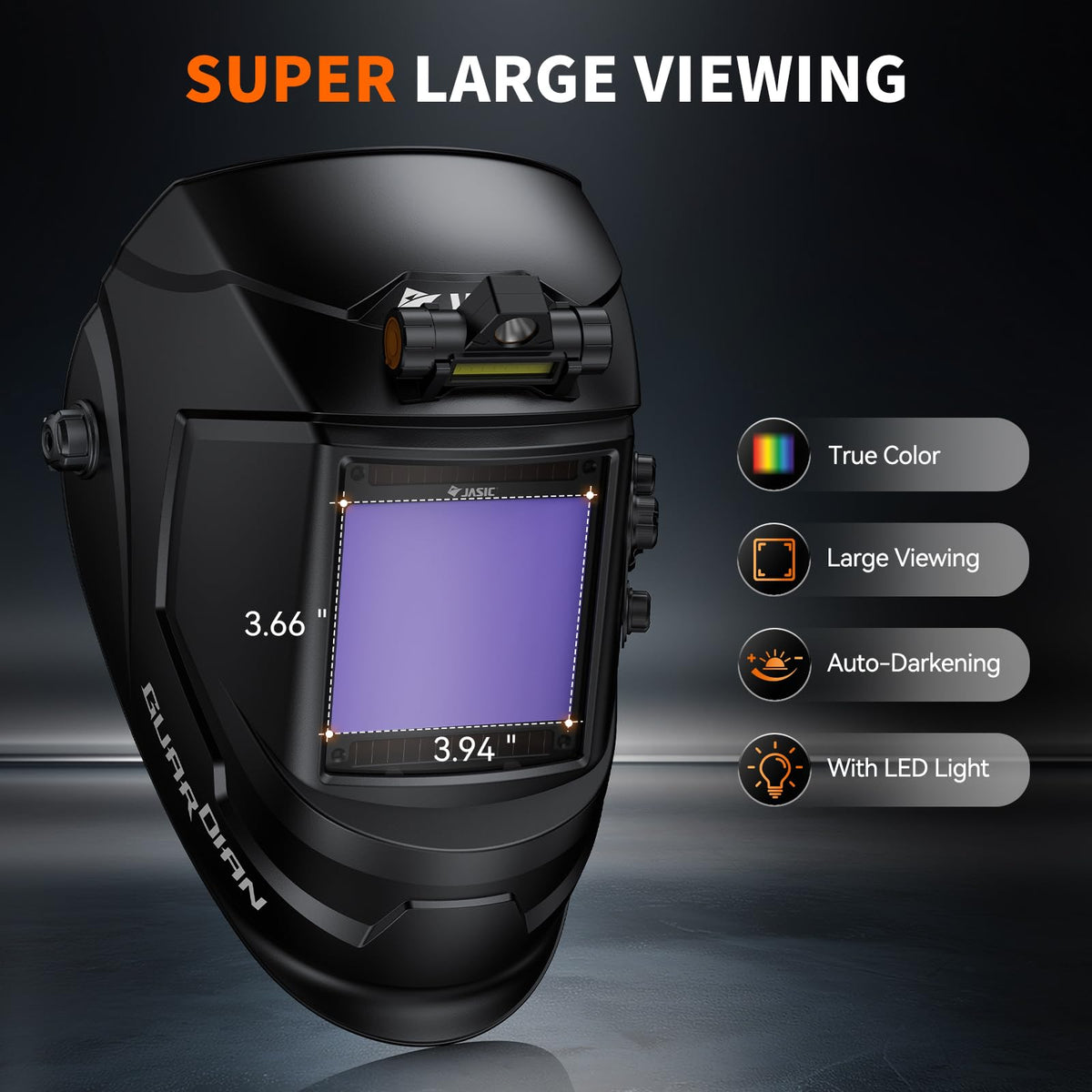 Auto Darkening Welding Helmet with Light F6206
