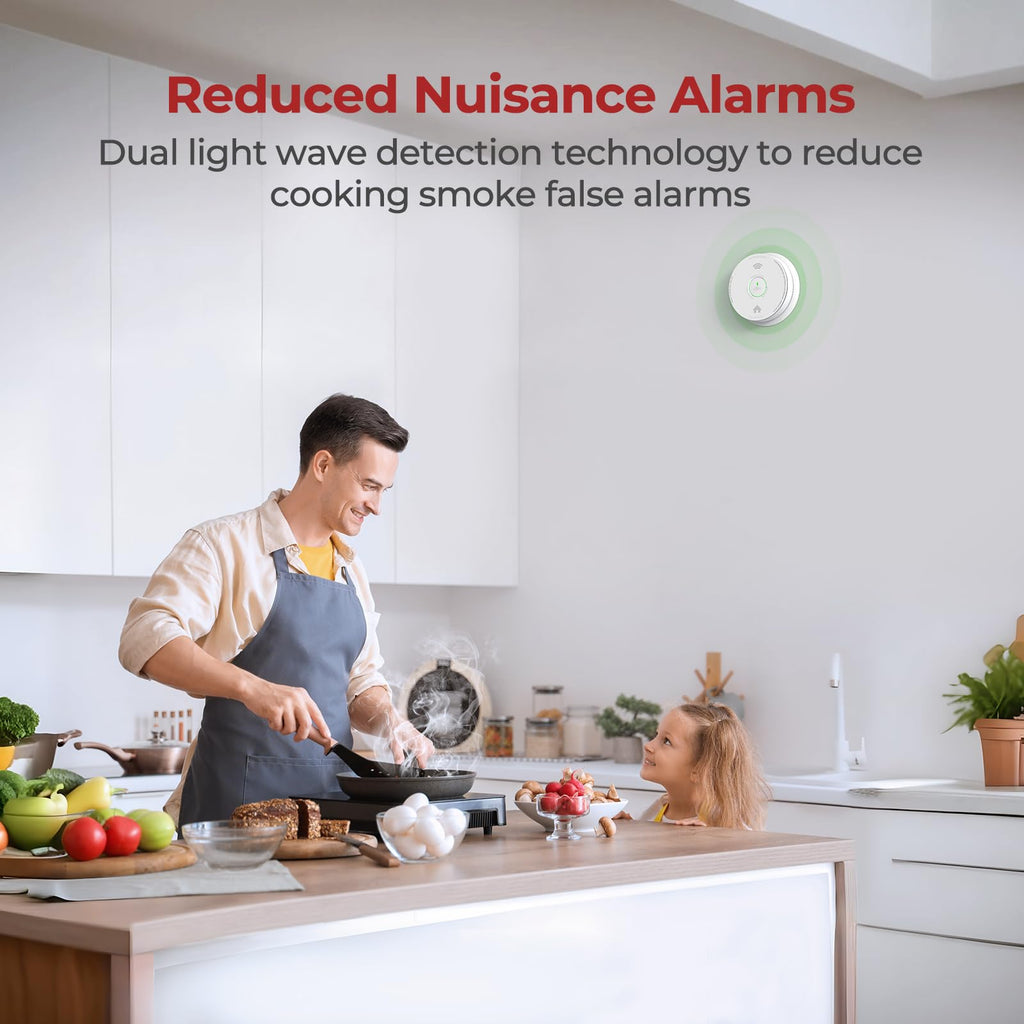 Smoke Detectors 10 Year Sealed Battery Operated 3 Pack Q59019