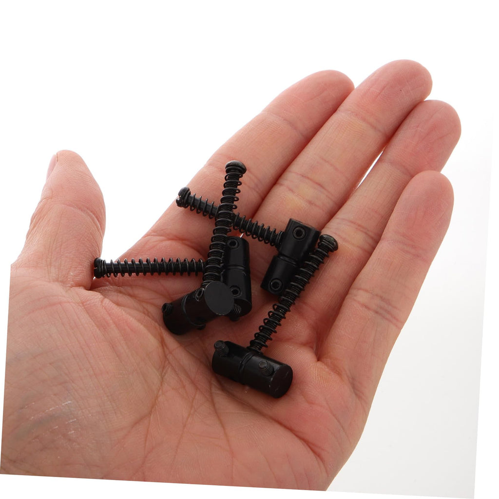Metal Bass Guitar Bridge Saddles, 4-string, 2 Sets Black N751