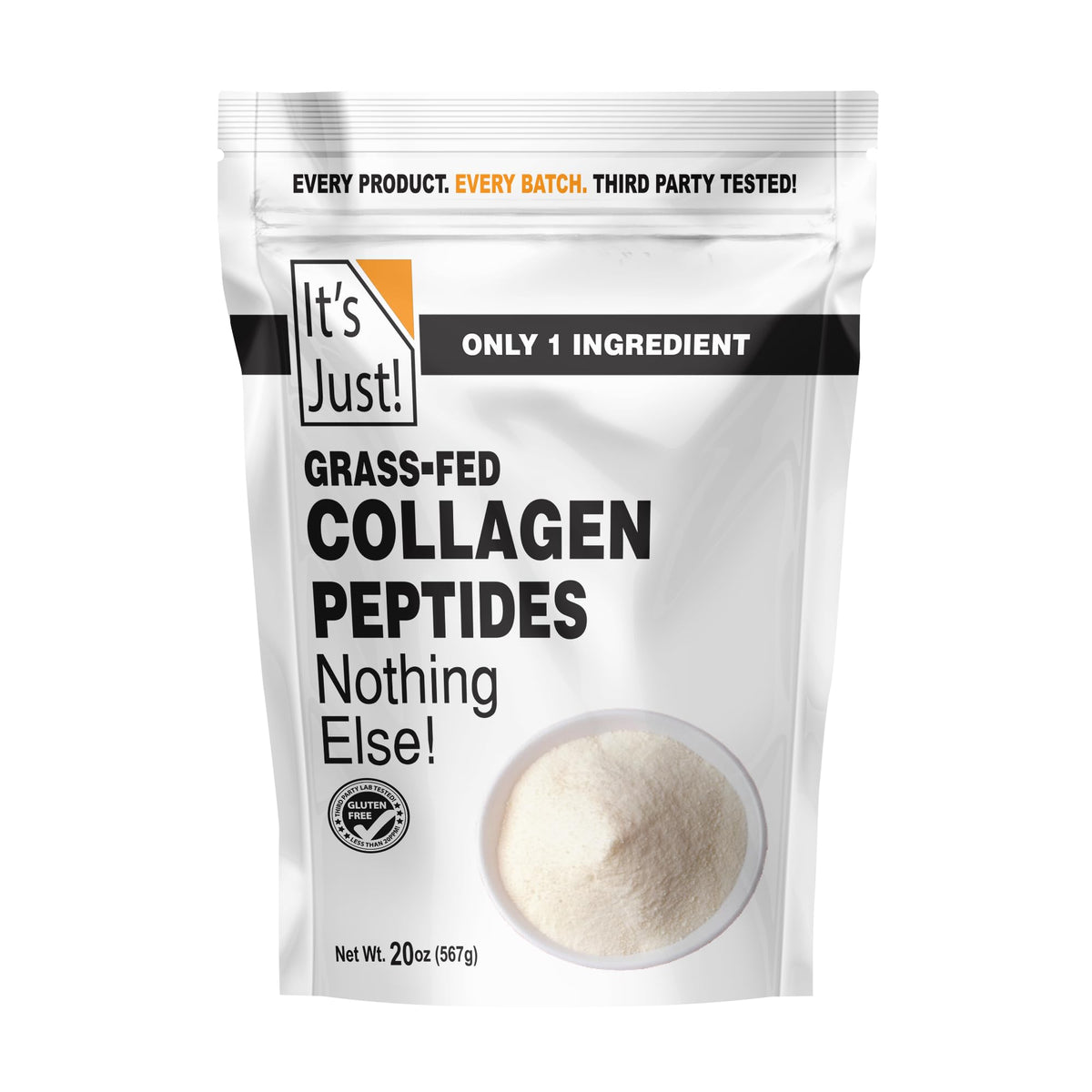 Collagen Peptide Grass-Fed Protein Powder Unflavored 20oz E188875