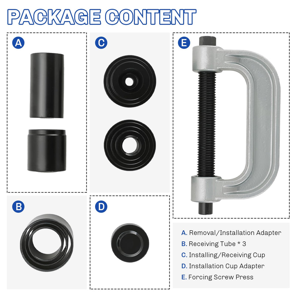 Heavy Duty Ball Joint Press and U Joint Removal Tool Kit O78575