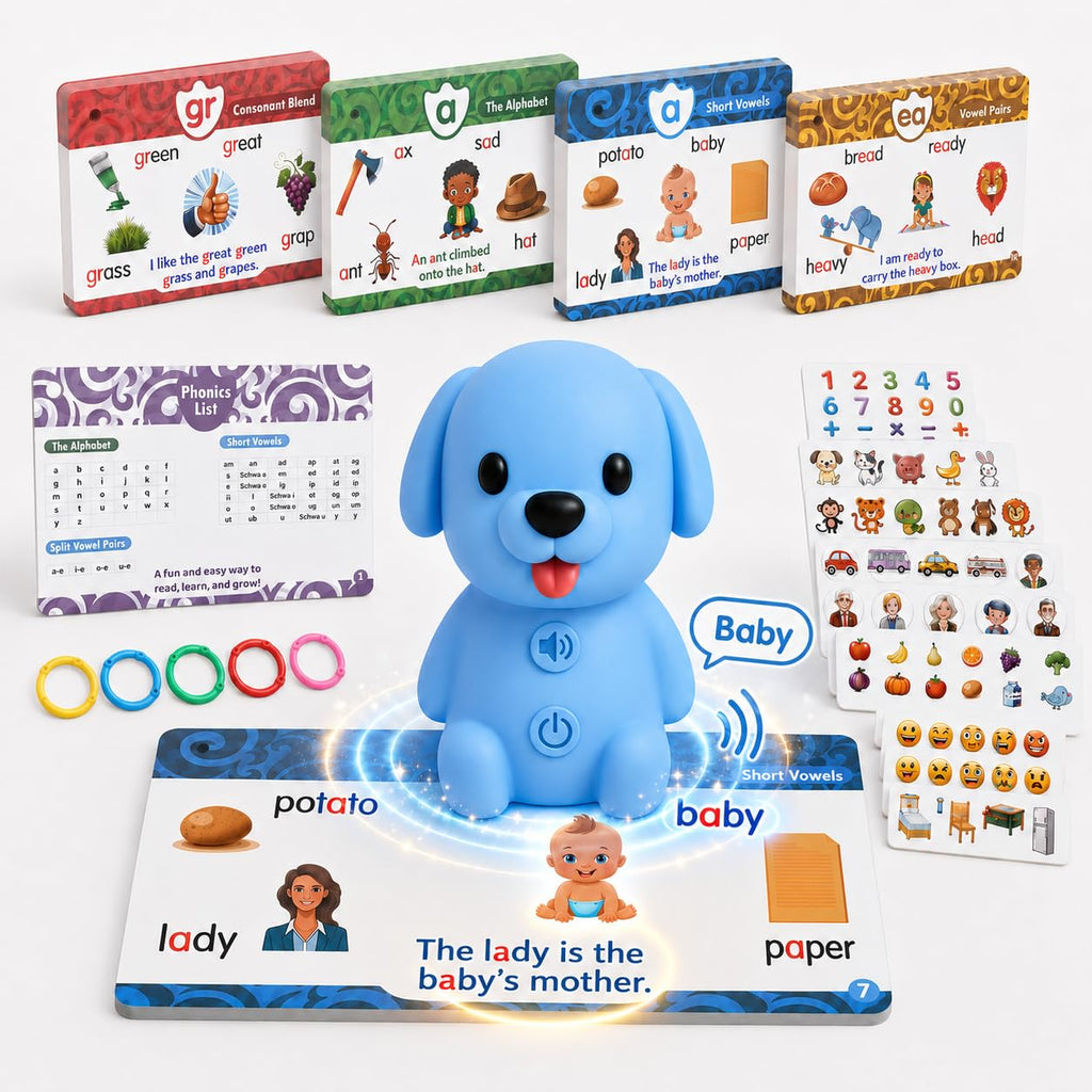 Phonics Learning Toy with Reader Dog, 148 Pages, 90 Stickers M88716