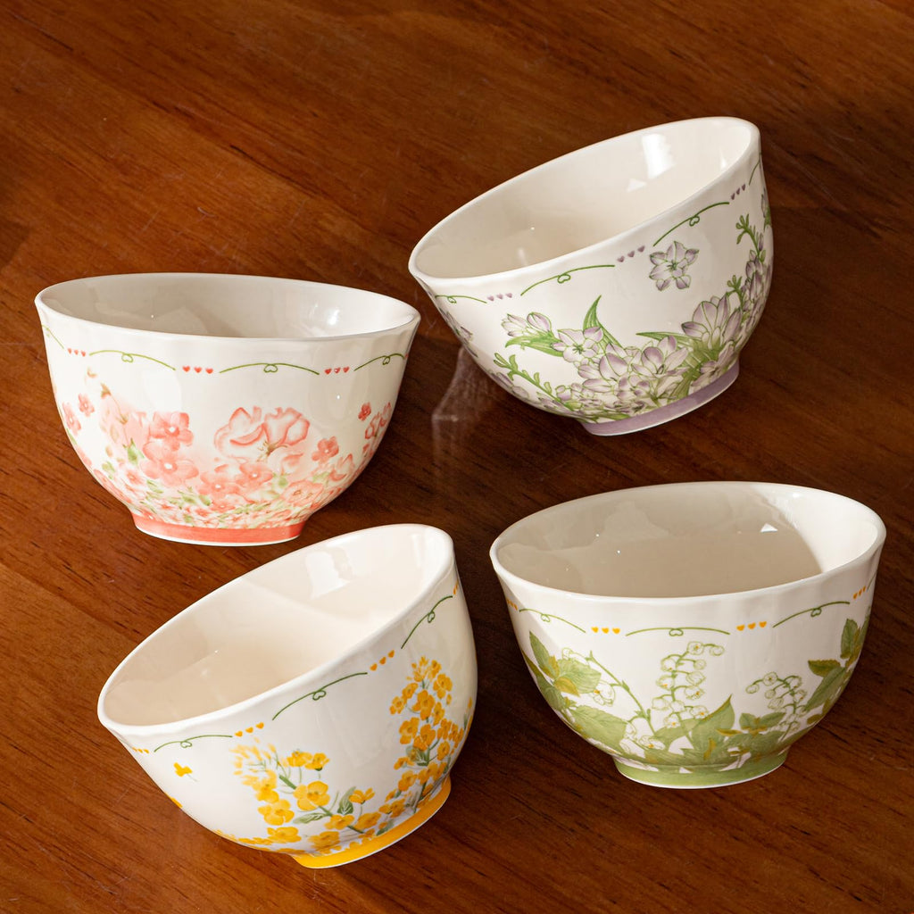 12-Piece Ceramic Dinnerware Set, Service for 4, Cream White D39793