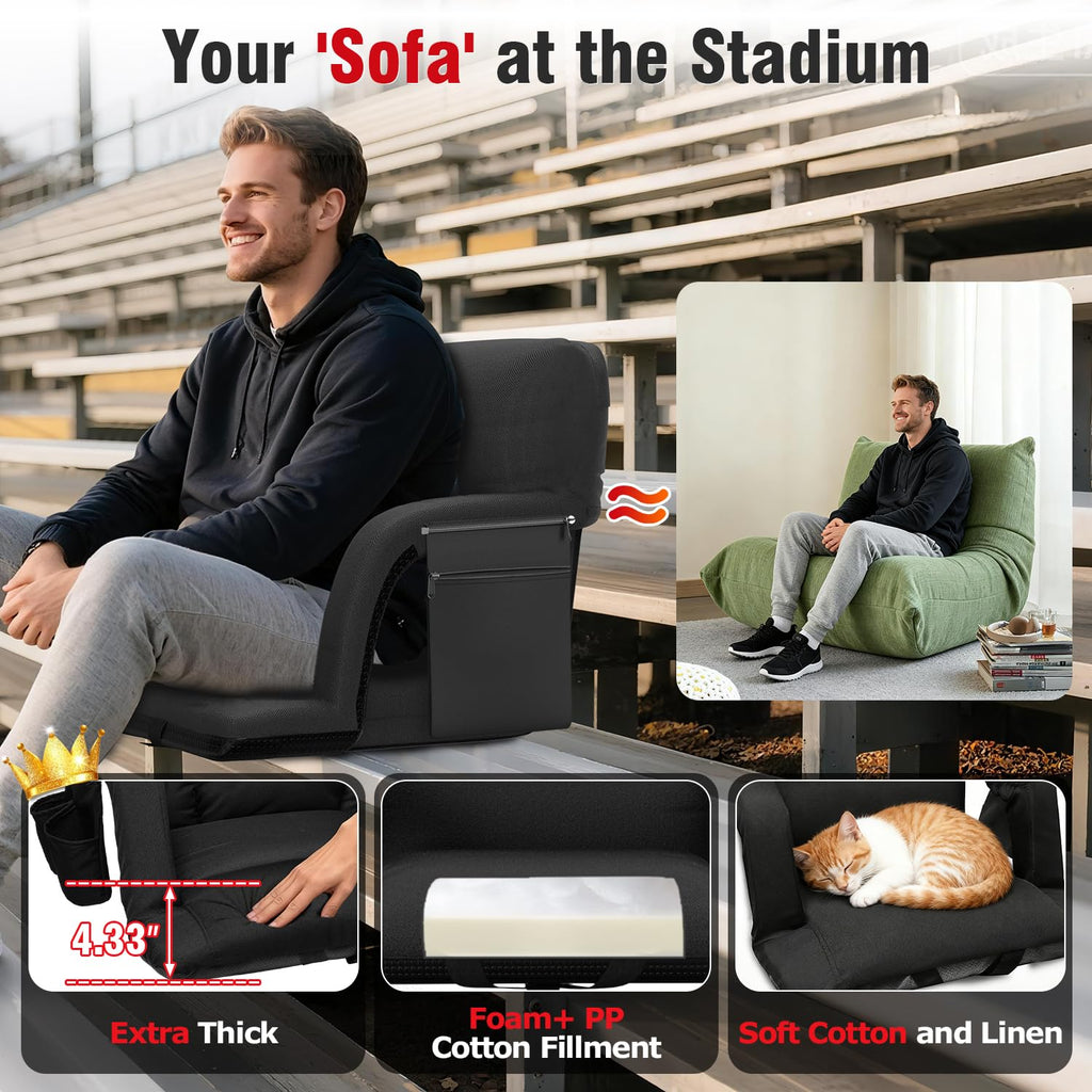 Stadium Seats with Back Support 2 Pack E883489