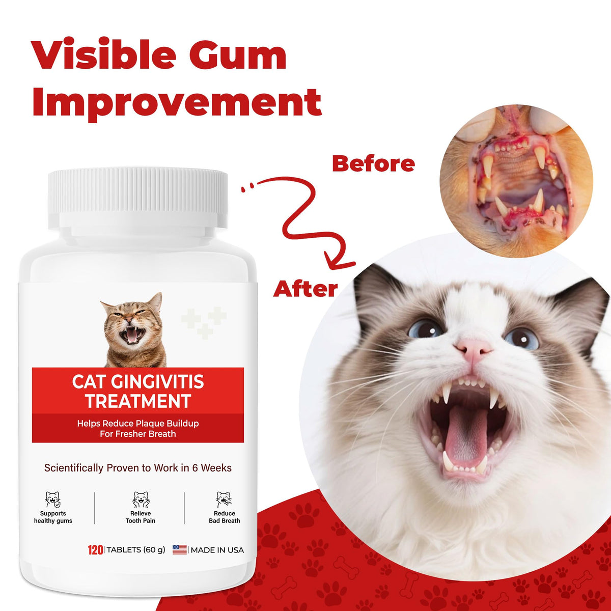 Cat Dental Care Tablets M6202