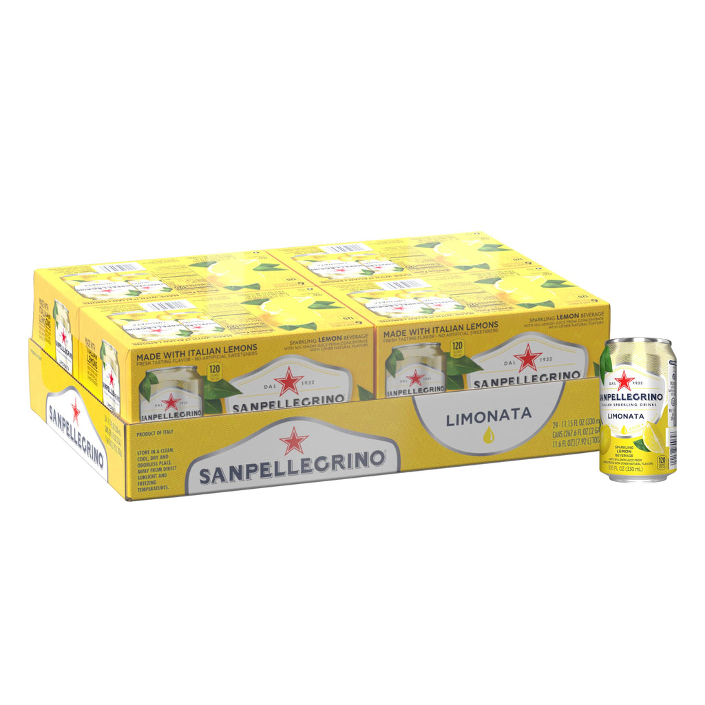 Italian Sparkling Lemon Beverage 24 Pack of 11.15 Fl Oz Cans C328704
