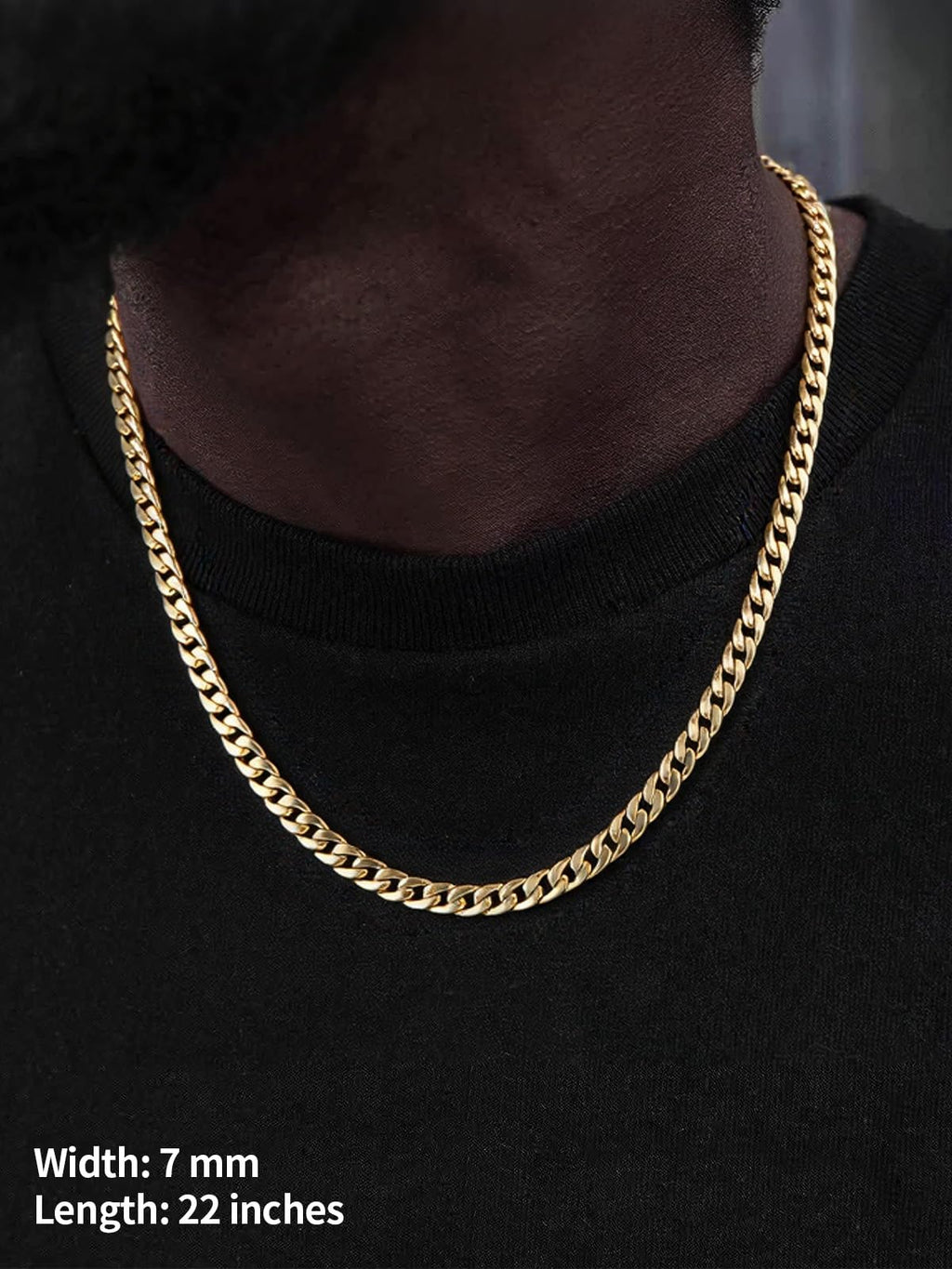 Cuban Link Chain Stainless Steel Necklace Q881