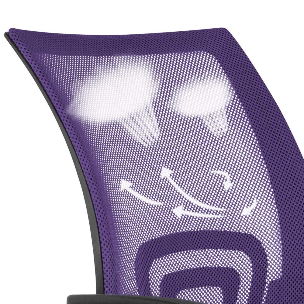 Purple Adjustable Swivel Mesh Office Chair N423156