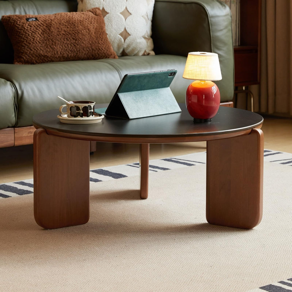 31.5" Round Sintered Stone Top Coffee Table X5049