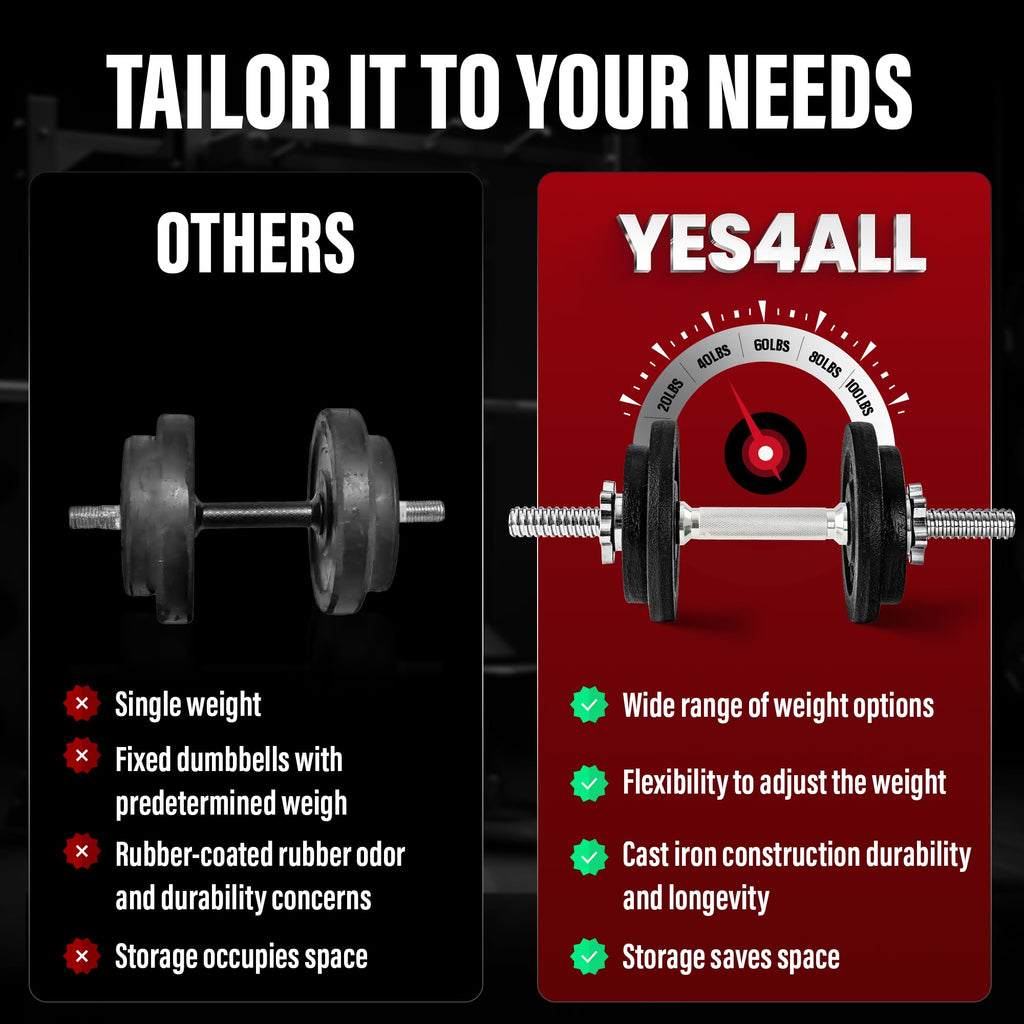 Adjustable Dumbbell Set with Weight Plates J924607