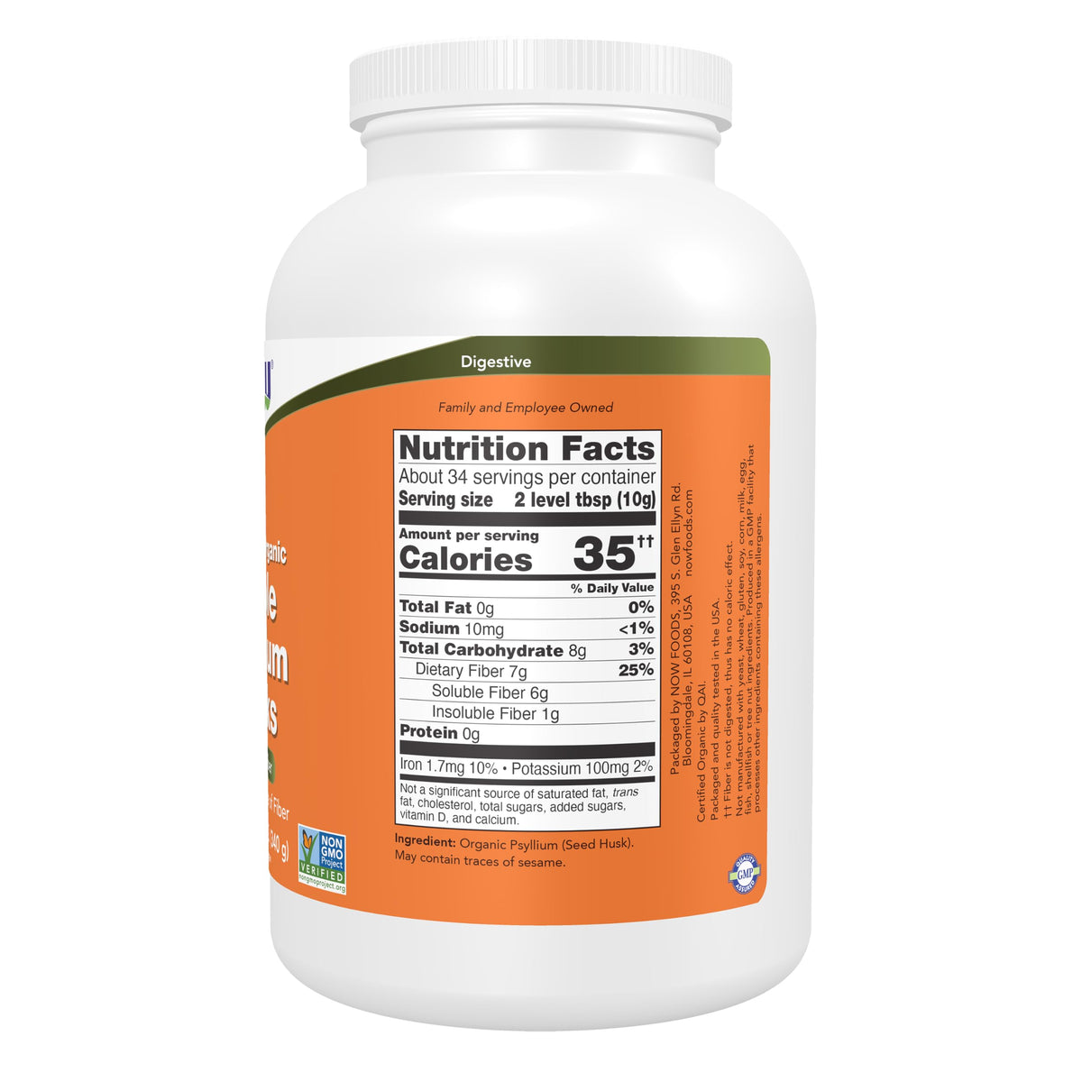 Organic Whole Psyllium Husks 12 oz A705639