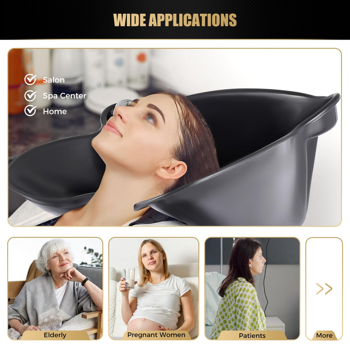 Portable Shampoo Bowl with Electric Water Pump G382