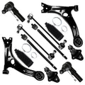 12pcs Front Suspension Kit Lower Control Arm Ball Joint Tie Rod End Sway Bar End Link S5259