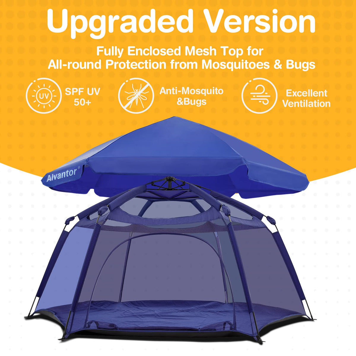 Portable Baby Playpen with Mesh D819
