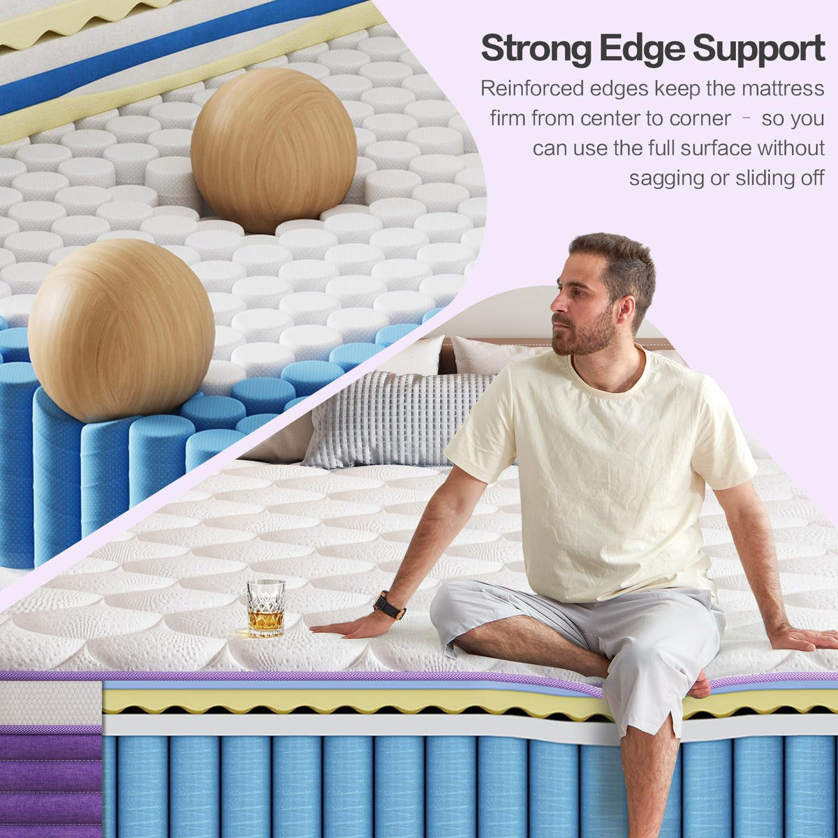 Queen 12 Inch Hybrid Mattress C674994