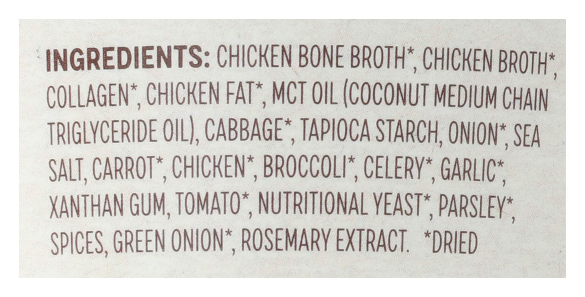 Chicken Vegetable Bone Broth Soup, 1.2 OZ F574621