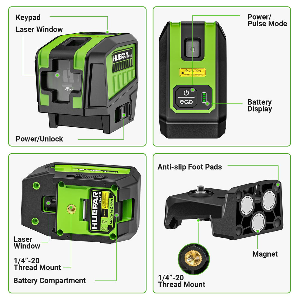 2 Point Cross Line Self Leveling Laser Alignment Tool I303432