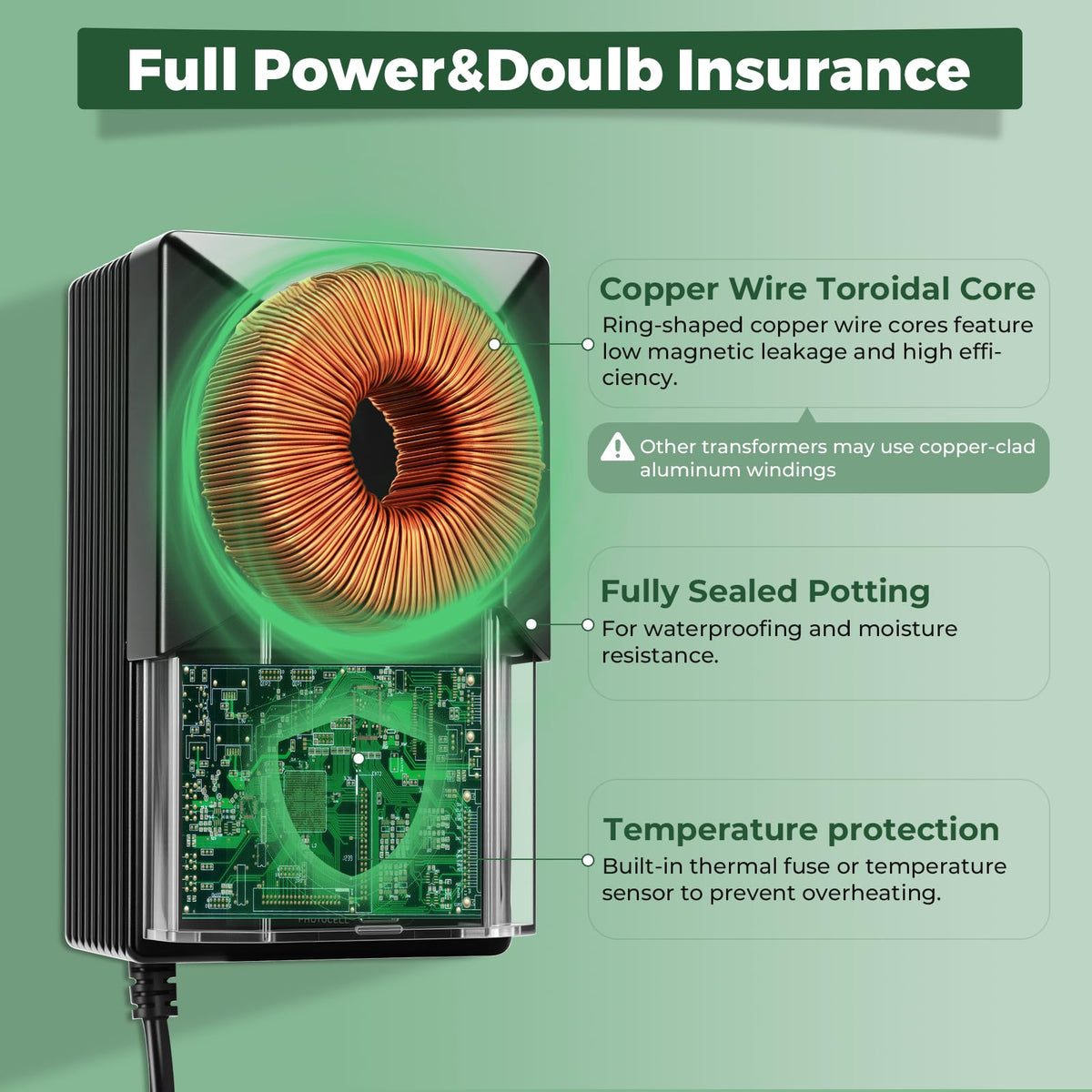 200W Low Voltage Landscape Transformer with Timer & Photocell Sensor K647224