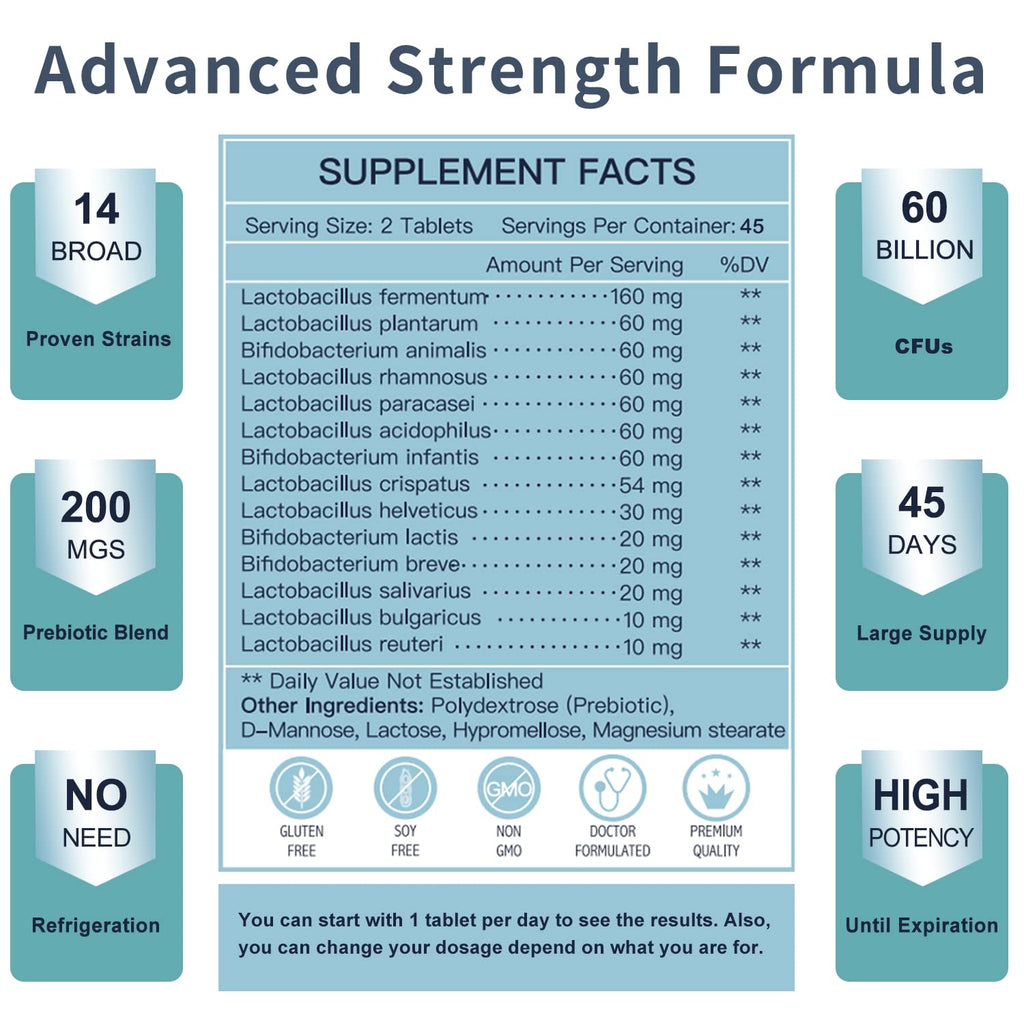 Probiotics with Glucosamine Chondroitin MSM Joint Support Supplement H6447