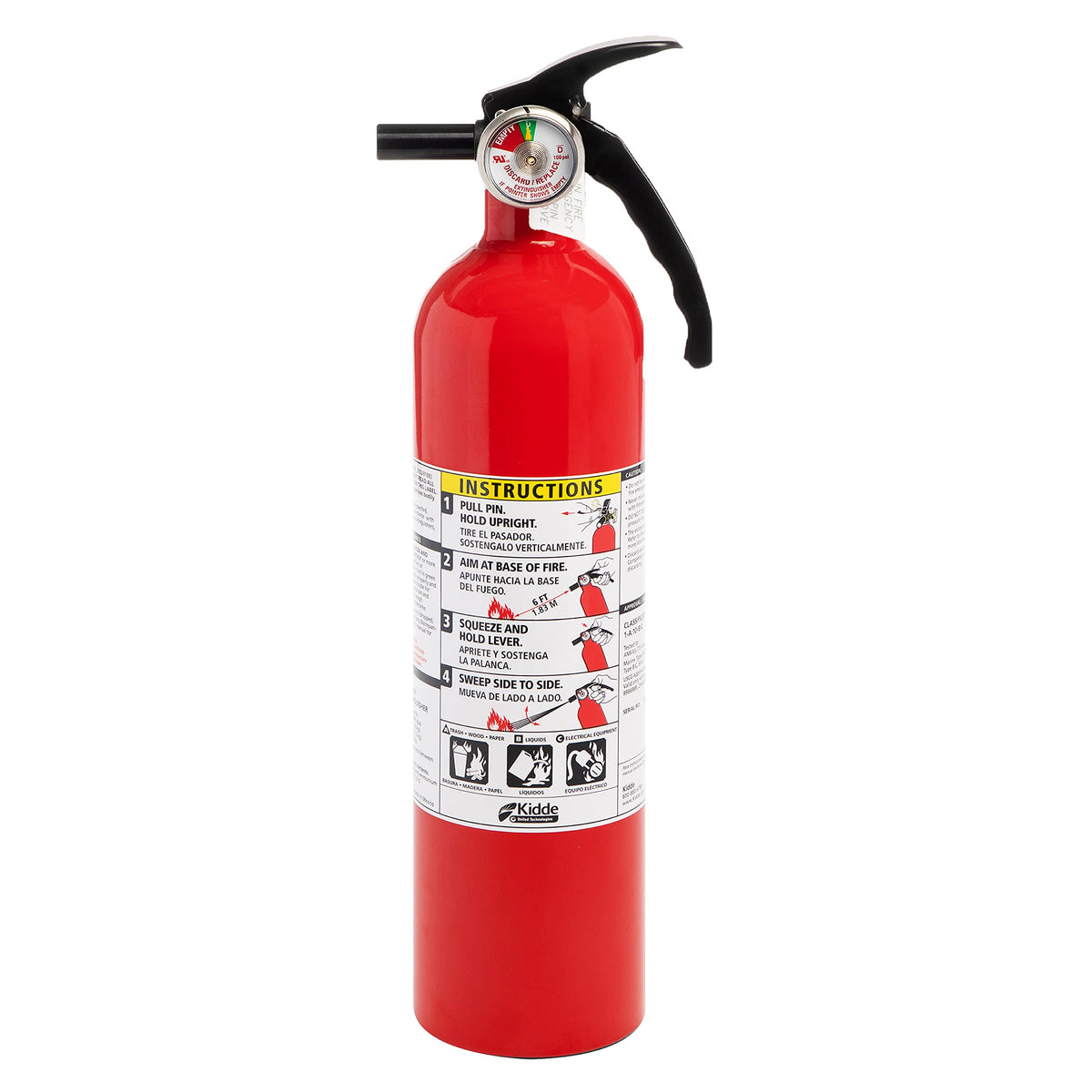 Red Dry Chemical Fire Extinguisher with Mounting Bracket X249