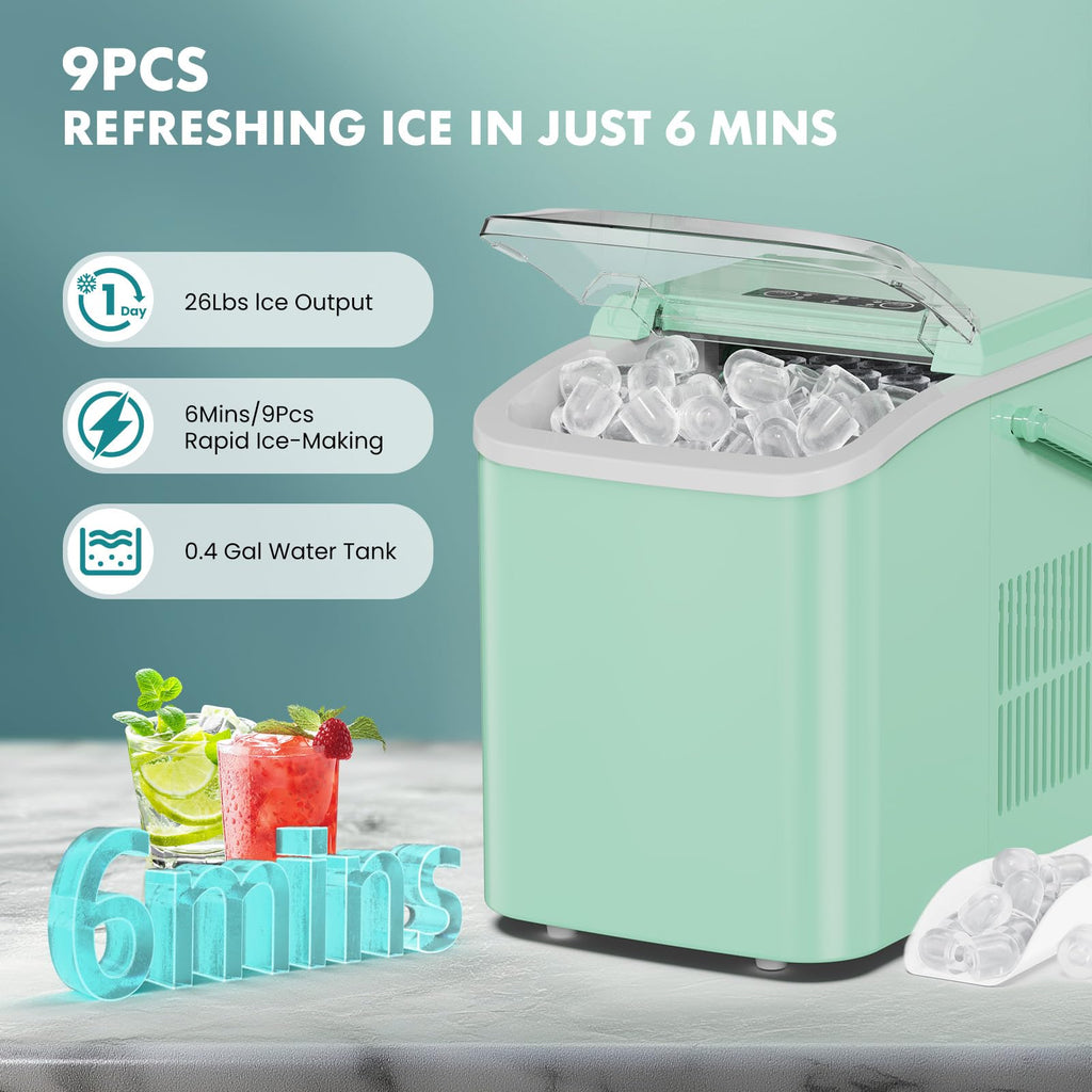 Portable Ice Maker Machine with Handle J16659