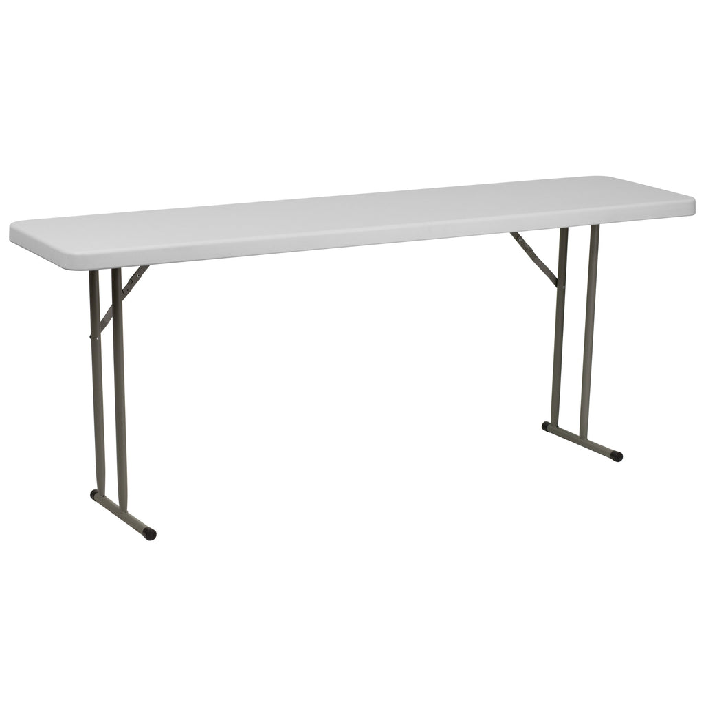 6 ft Plastic Folding Training Table K9743