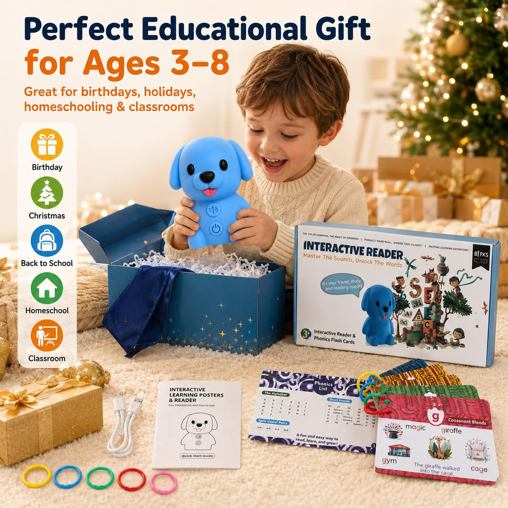 Phonics Learning Toy with Reader Dog, 148 Pages, 90 Stickers M88716