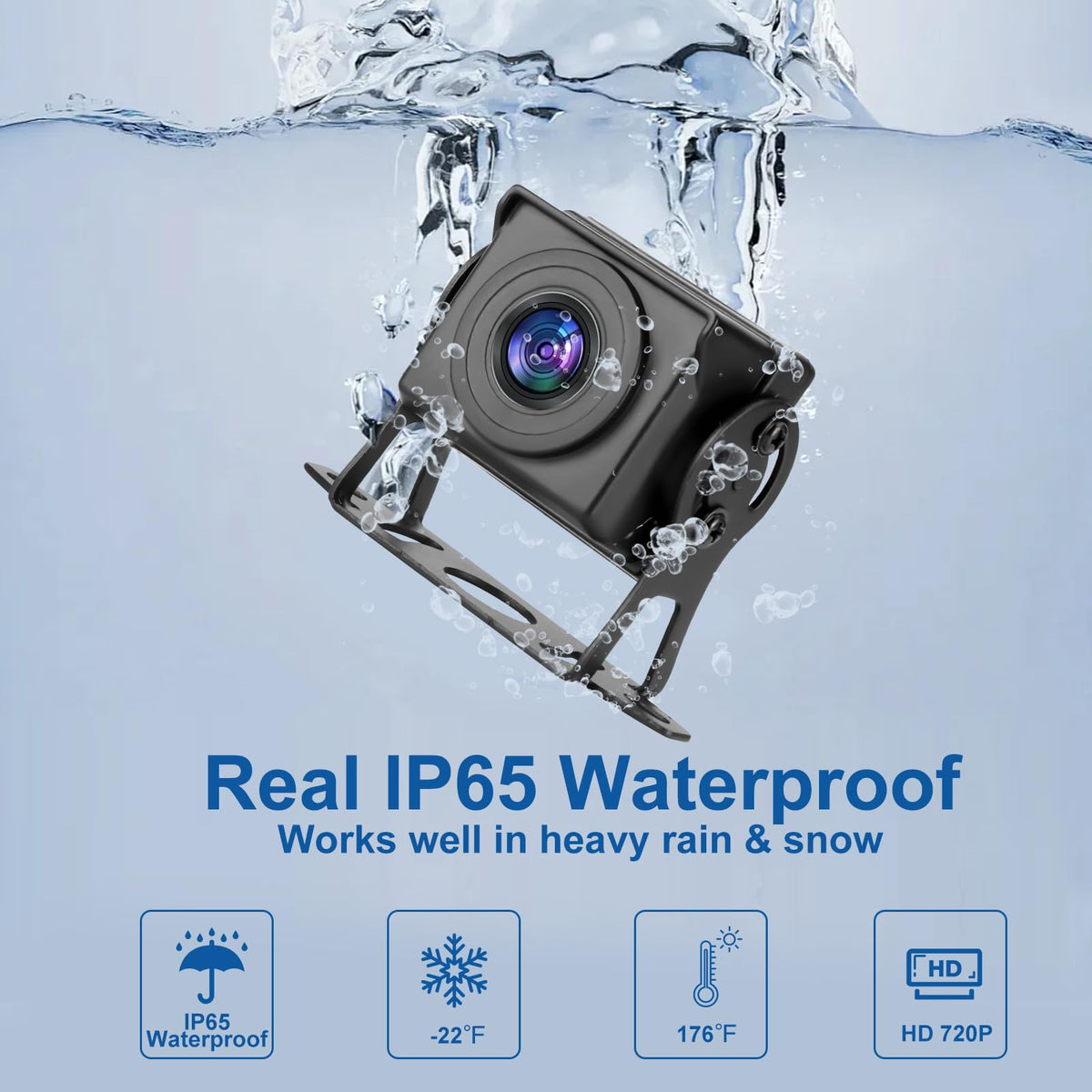 7 Inch Waterproof Wired Backup Camera System A409055