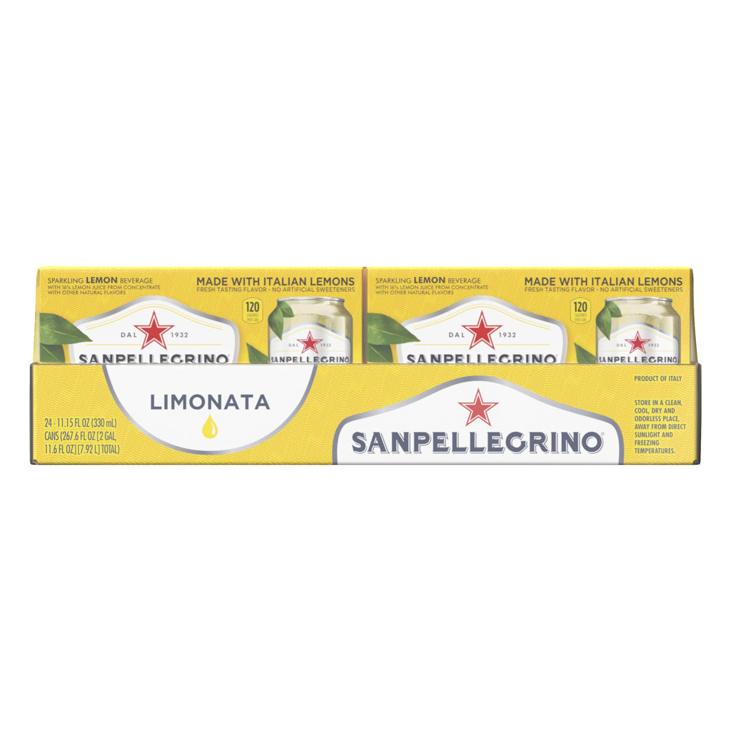 Italian Sparkling Lemon Beverage 24 Pack of 11.15 Fl Oz Cans C328704