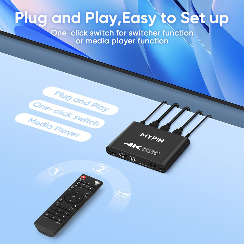 4K@30 Media Player with HDMI Out Switch S11194