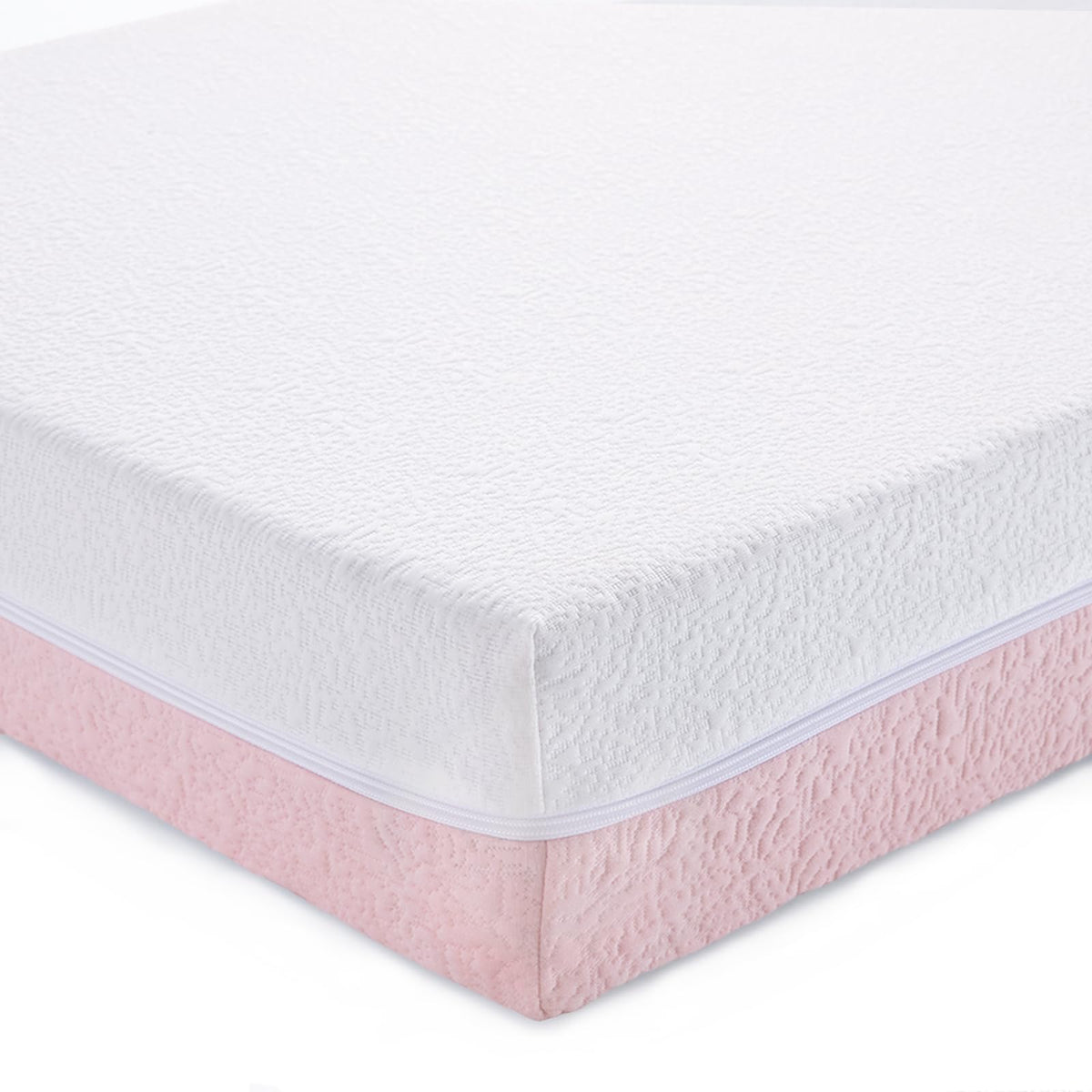 Mini Crib Mattress 2-Stage Firmness 38x24x4 Inch O395743