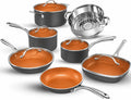12 Pc Titanium Ceramic Nonstick Cookware Set A48383