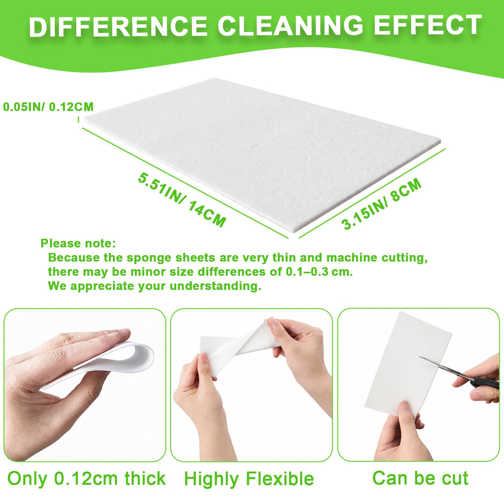 48 Pads 0.12cm Melamine Sponge Eraser Sheets W1557