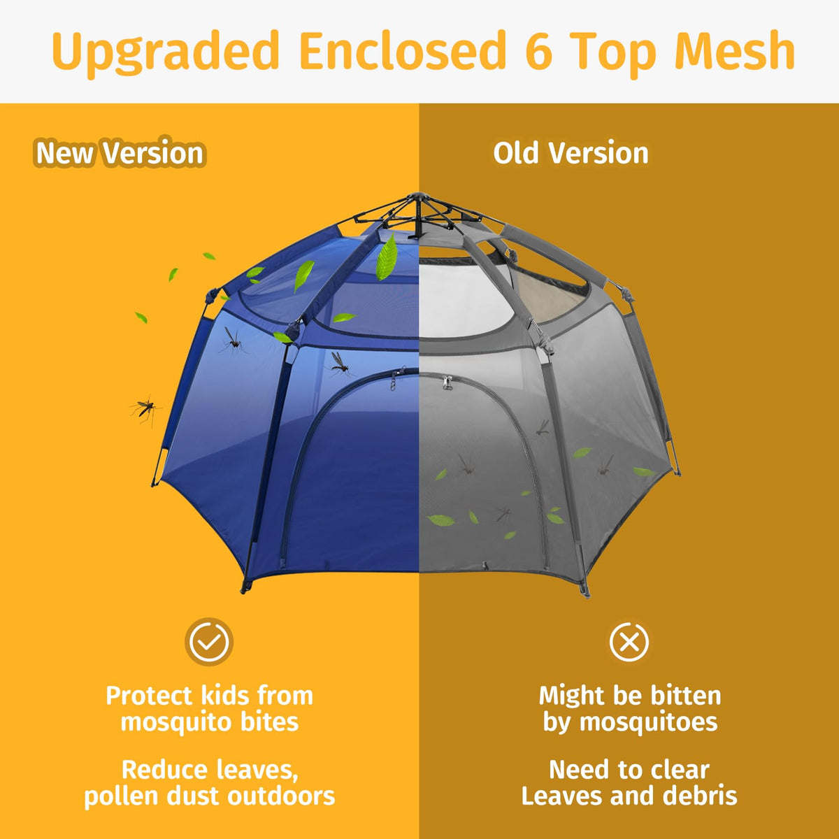 Portable Baby Playpen with Mesh D819