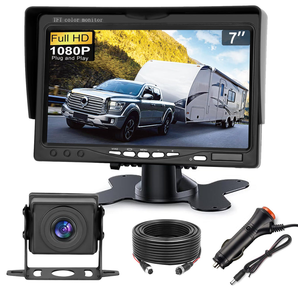 7 Inch Waterproof Wired Backup Camera System A409055