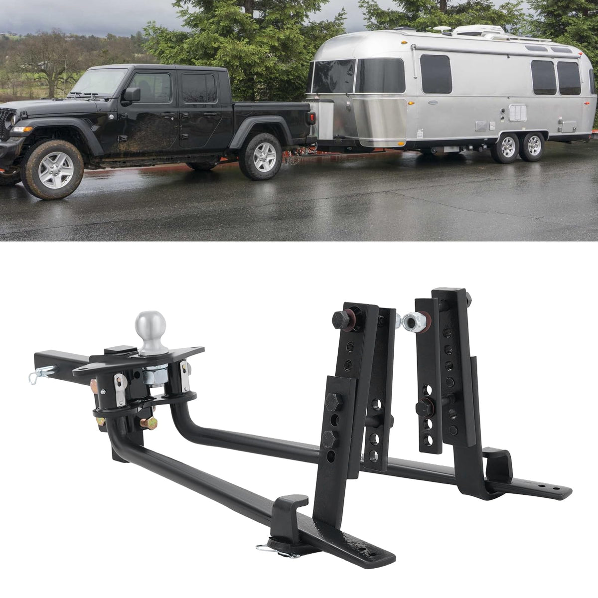 2 Point Weight Distribution Hitch with Sway Control, 8000 lbs. Capacity Q945719
