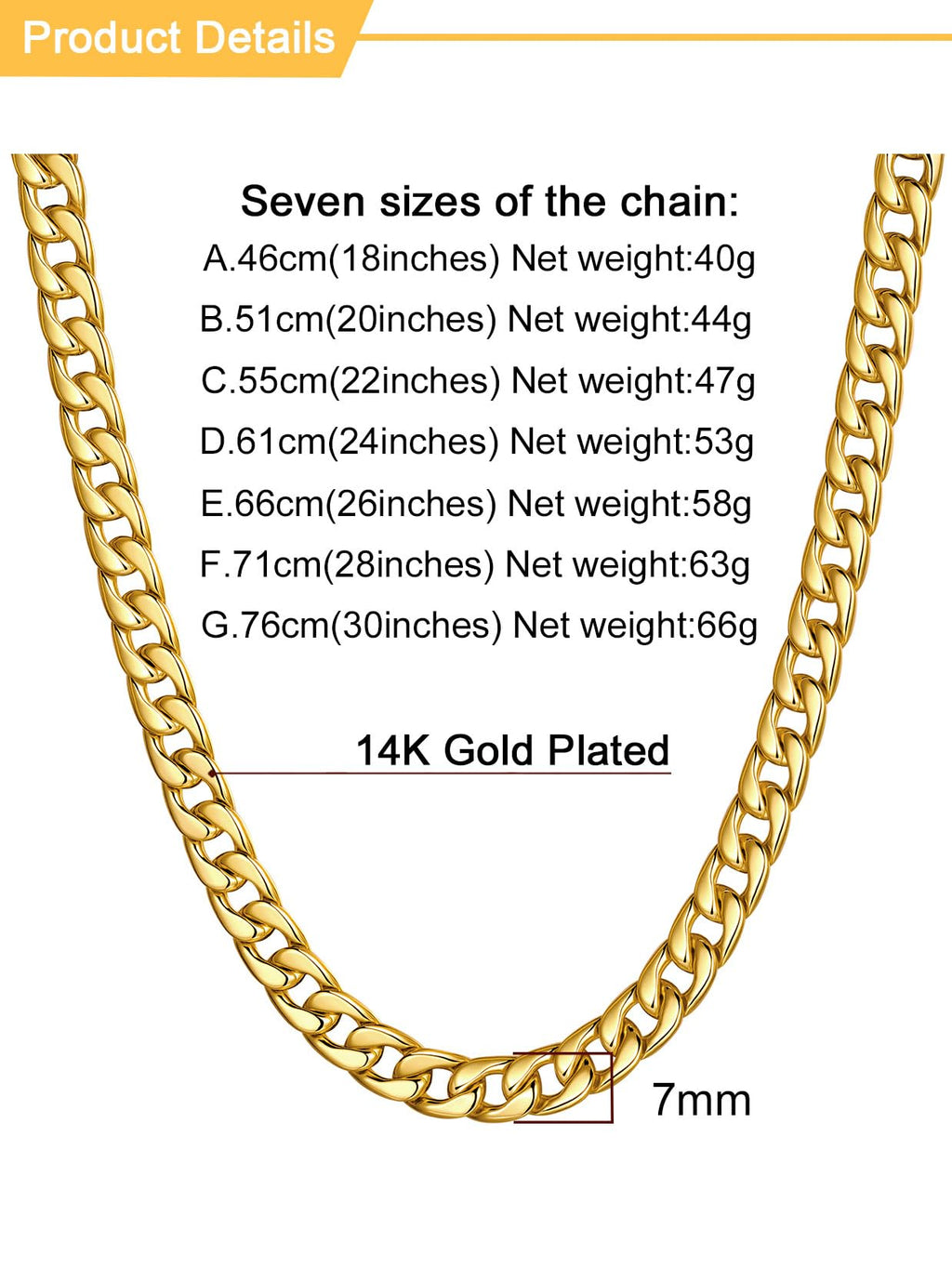 Cuban Link Chain Stainless Steel Necklace Q881