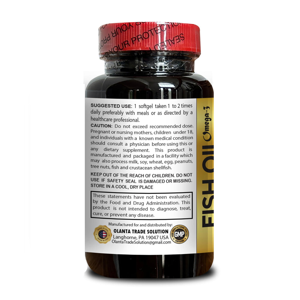 Omega-3 Salmon Oil 1000mg 60 Capsules J36740