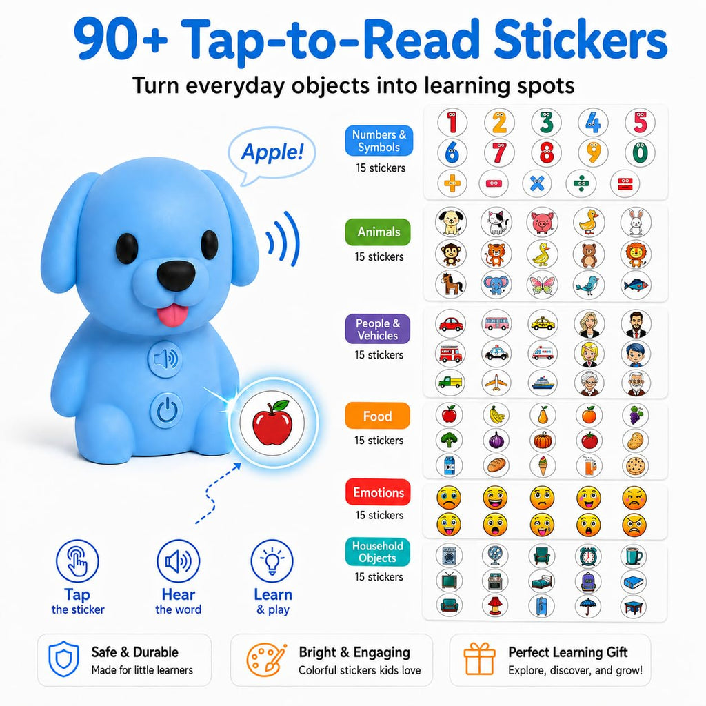Phonics Learning Toy with Reader Dog, 148 Pages, 90 Stickers M88716