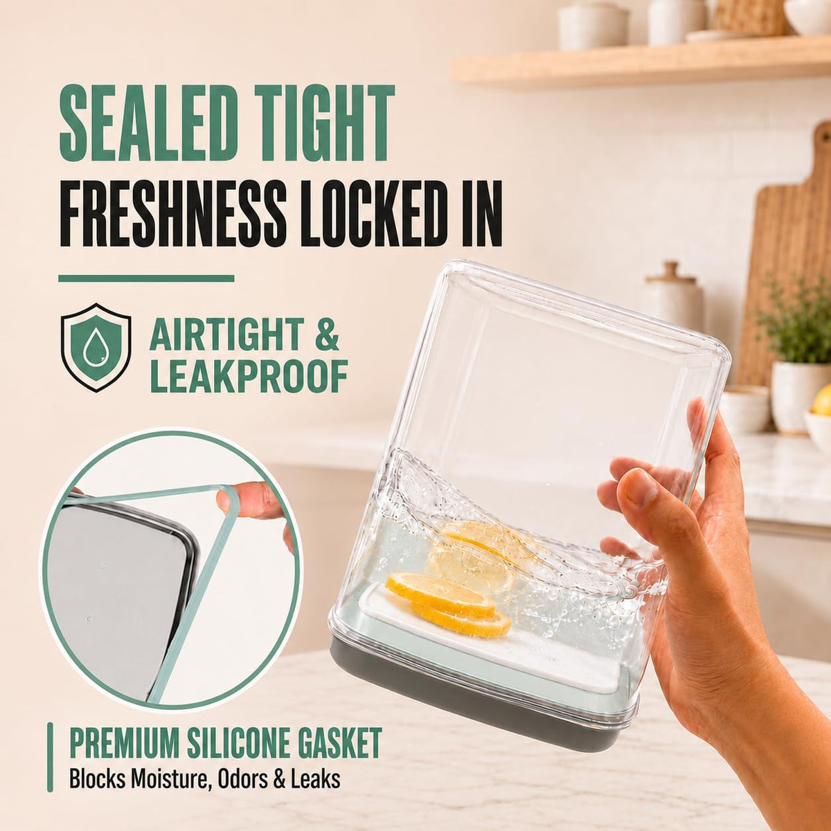 Airtight Dog Food Storage Container with Scoop P687870