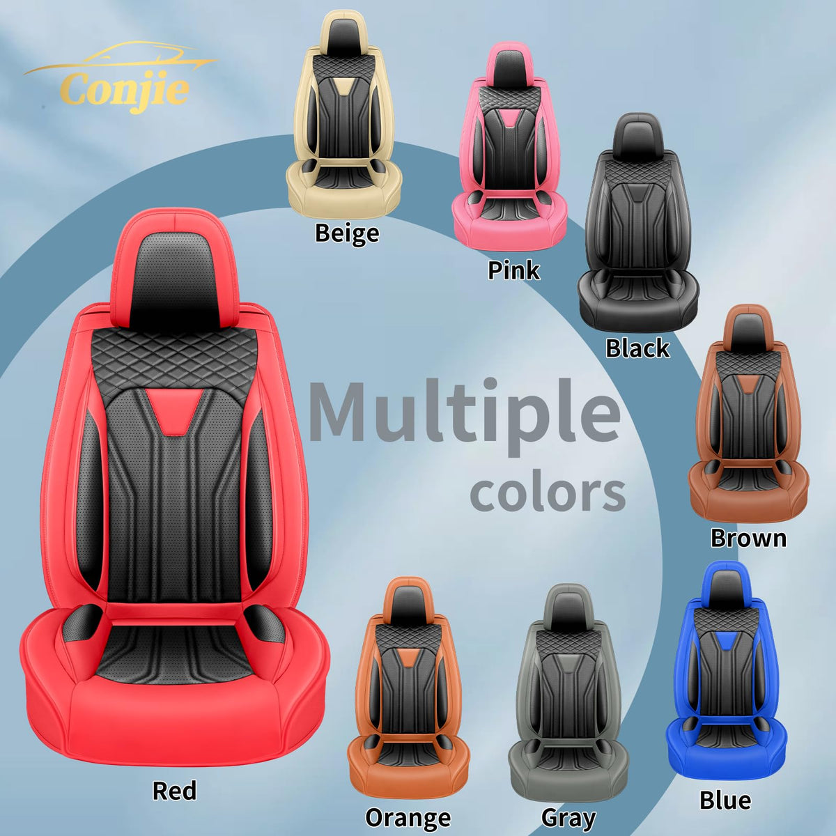 Red & Black Car Seat Covers H91281