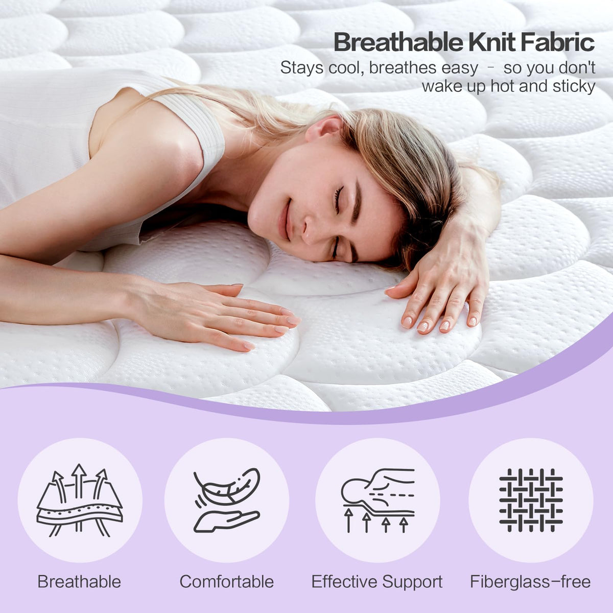 Queen 12 Inch Hybrid Mattress C674994