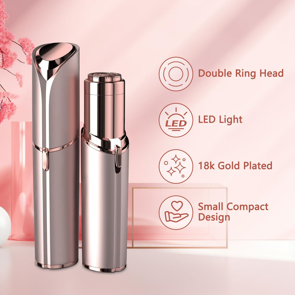 Electric Facial Hair Remover with Light Y479
