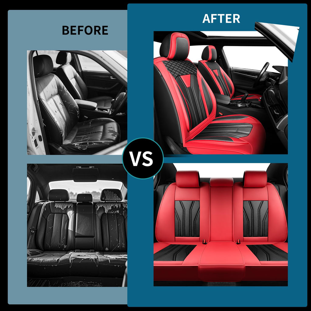 Red & Black Car Seat Covers H91281