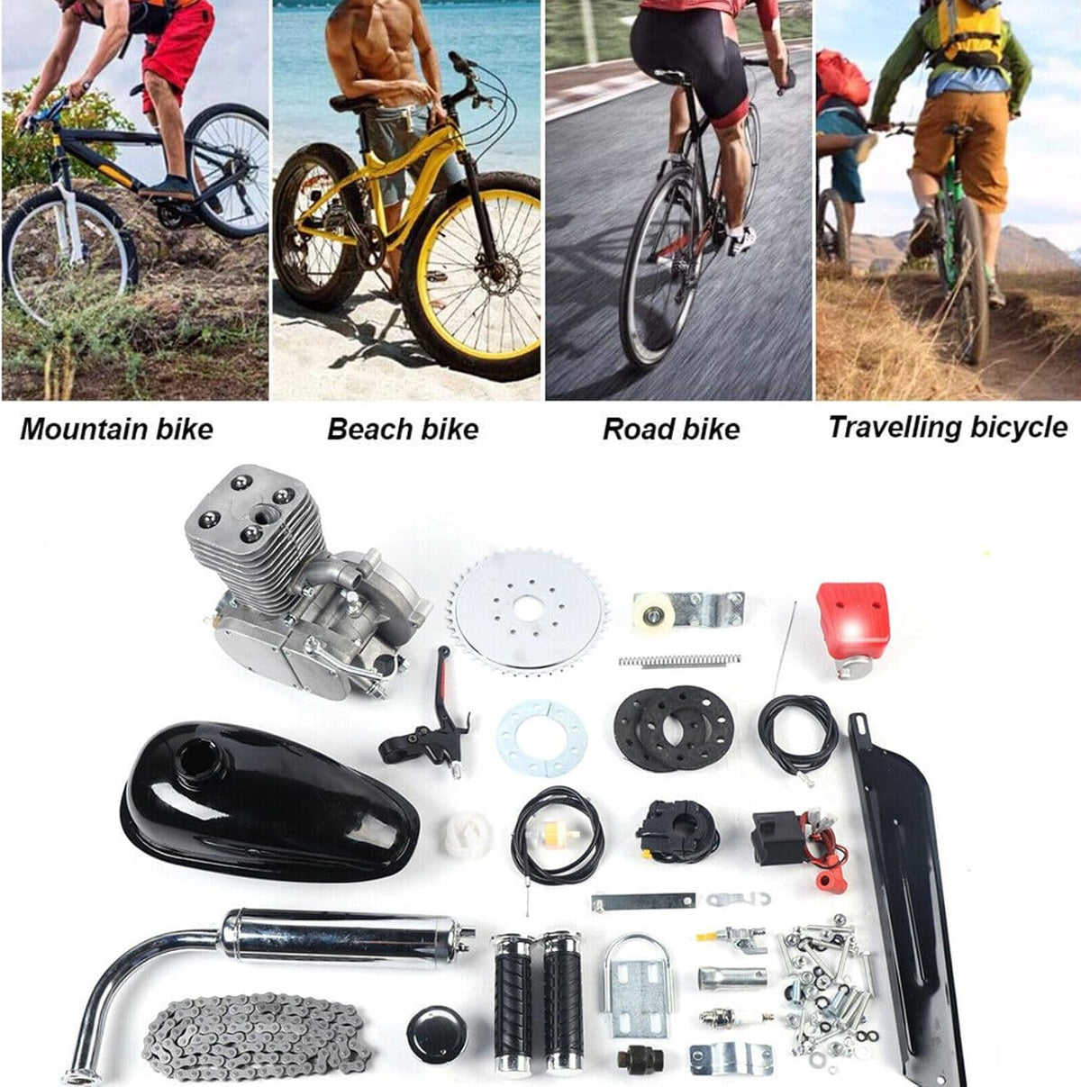 100CC 2 Stroke Air-Cooling Bicycle Engine Kit S505