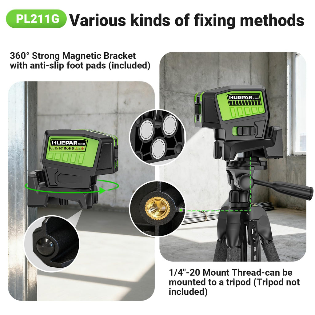 2 Point Cross Line Self Leveling Laser Alignment Tool I303432