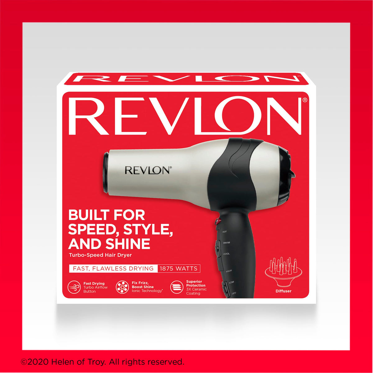 1875 Watts Fast Dry Hair Dryer J3221
