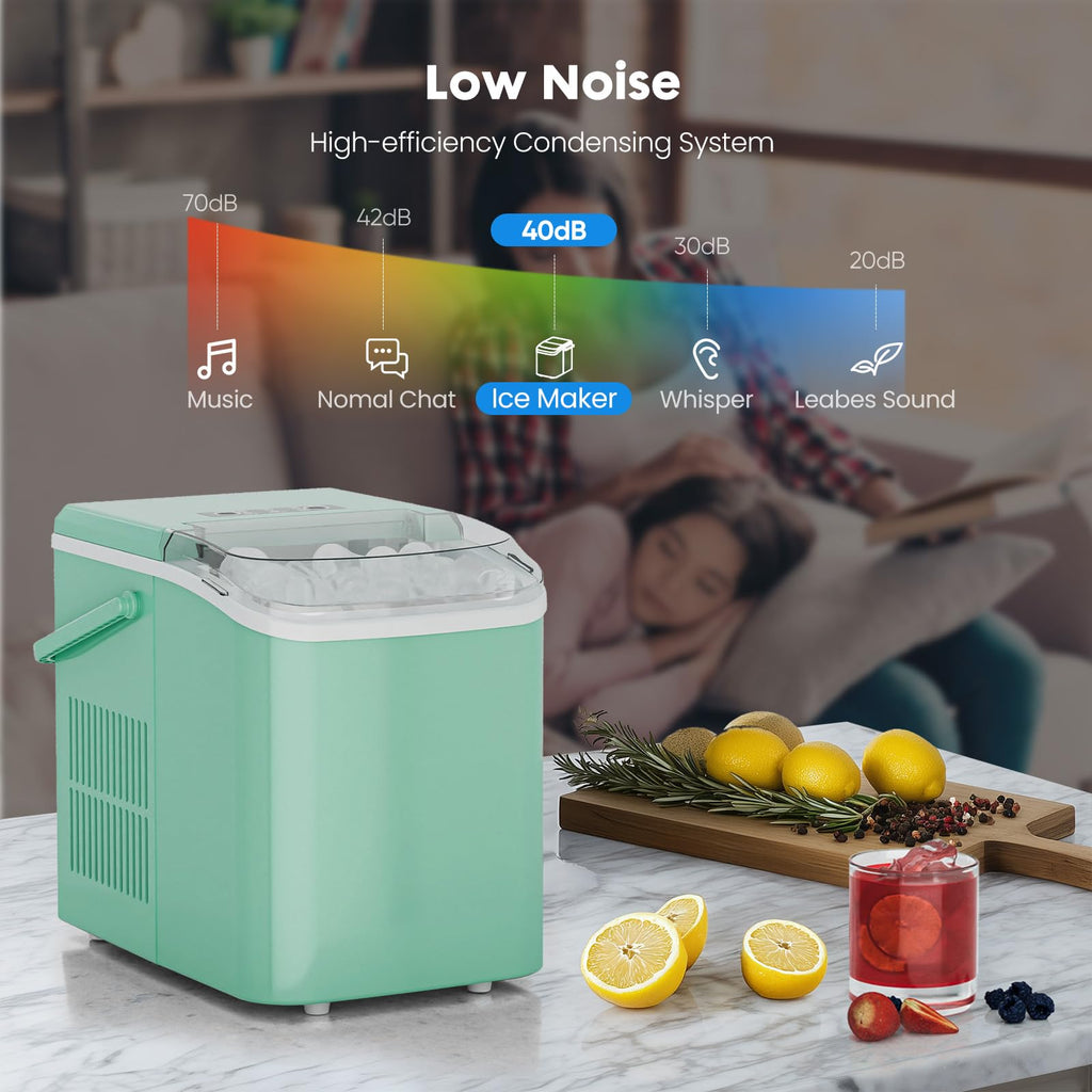 Portable Ice Maker Machine with Handle J16659
